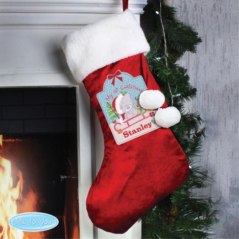 Personalised Tiny Tatty Teddy My 1st Christmas Luxury Stocking Extra Image 3